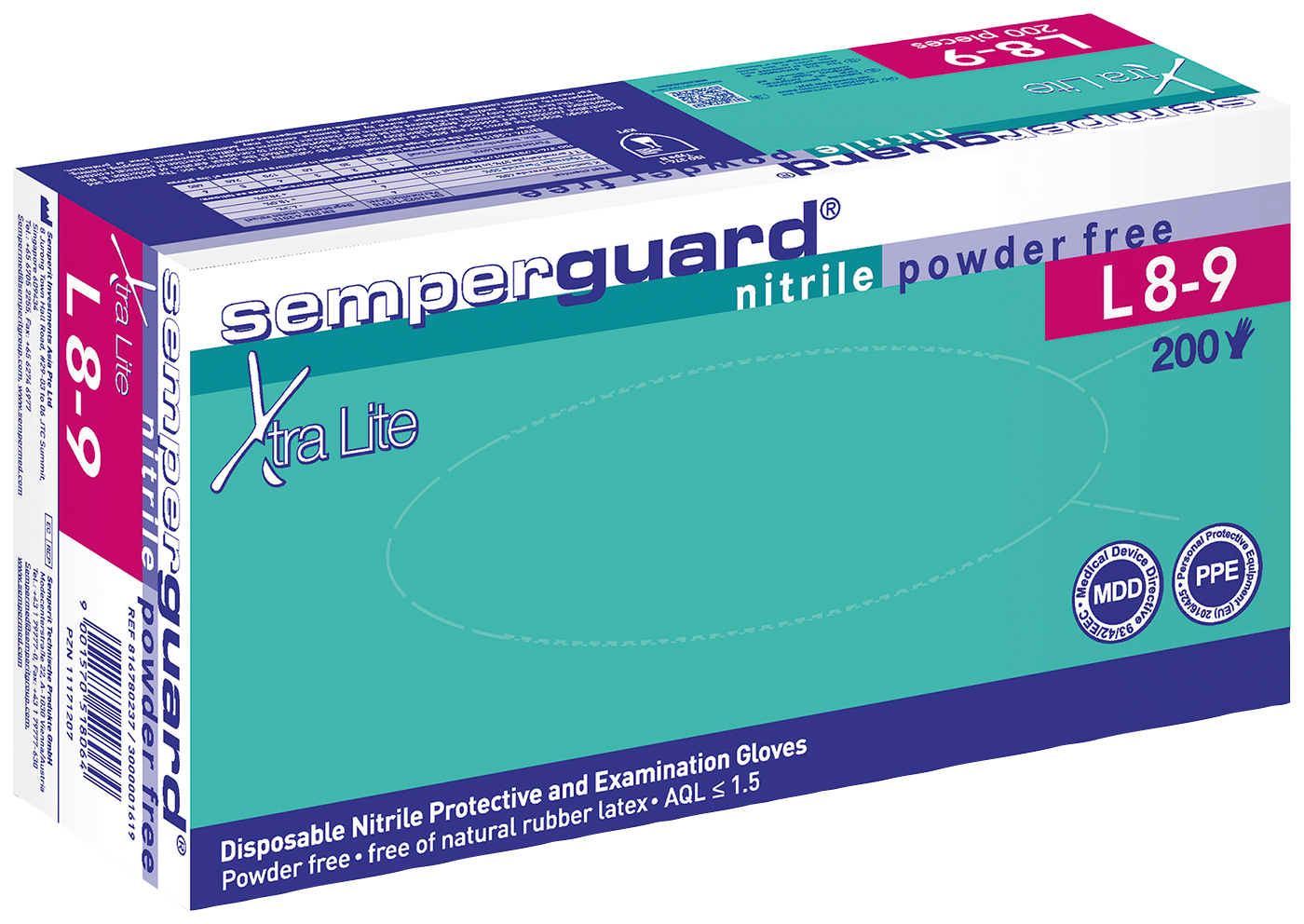 Engangshanske Semperguard Nitrile XtraLite