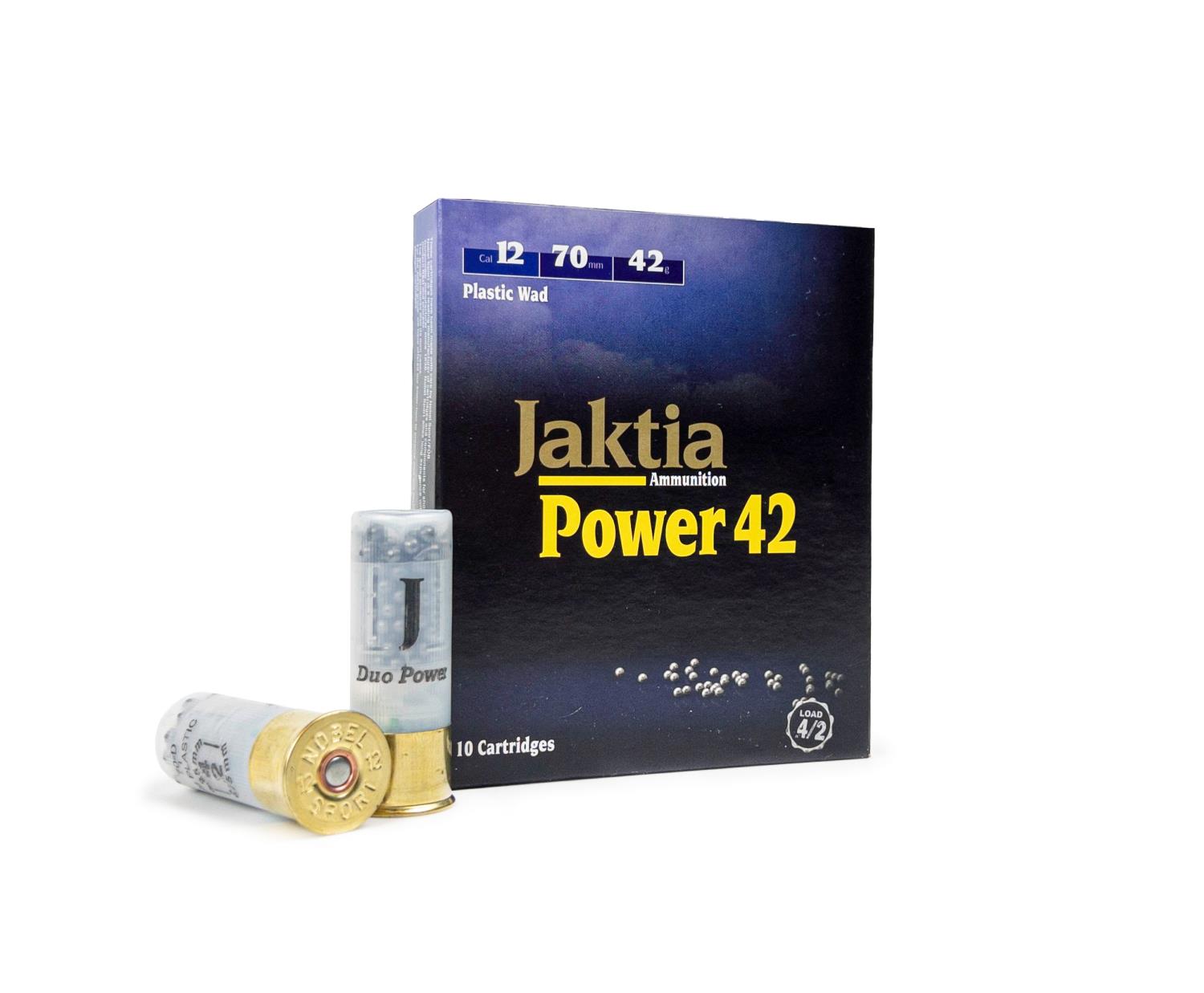 NOBEL JAKTIA POWER DUO  12-70-2/4  42GR. (10 pk.)