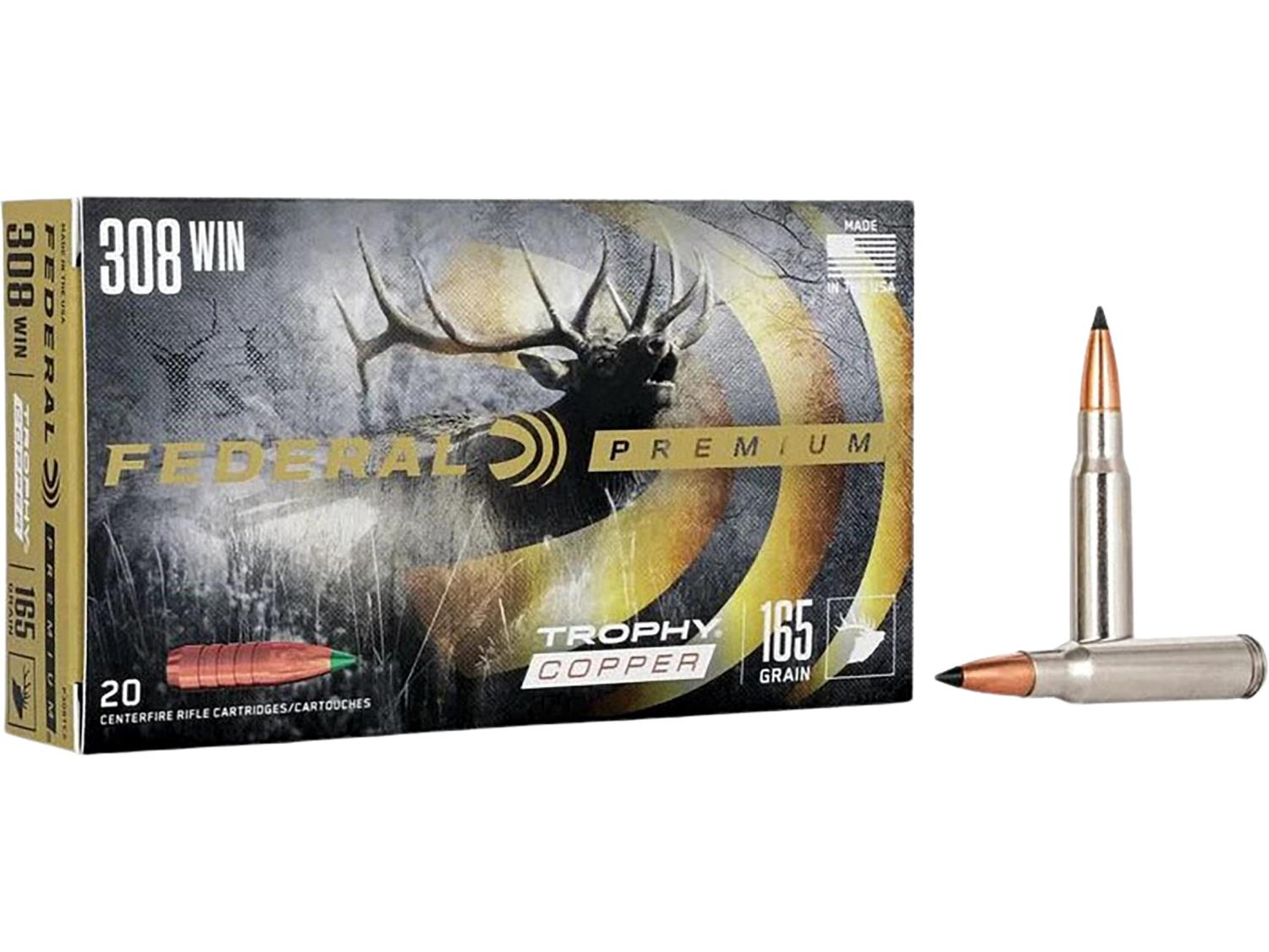 Federal Trophy Copper 308 Win 165.gr