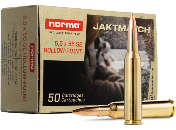 Norma Jaktmatch 6,5X55 100gr / 6,5gHelmantel trening og jaktammunisjon