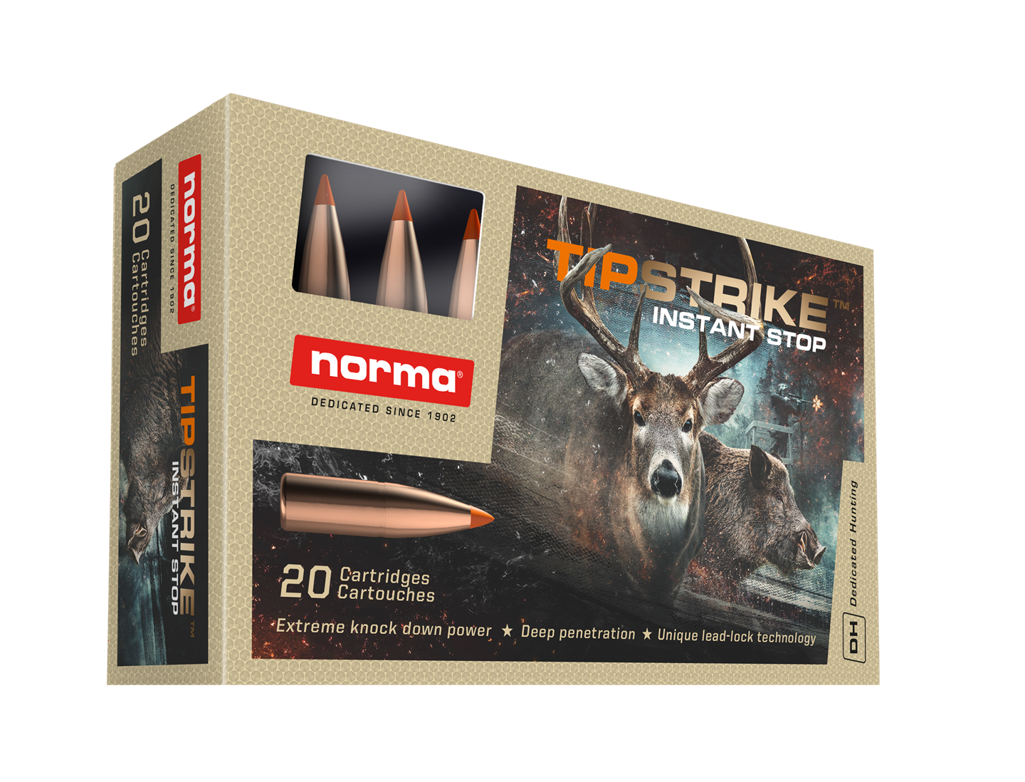 Norma Tipstrike 308 Win 170gr / 11,0gTipstrike - For knall og fall effekt