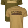Härkila Logo t-shirt 2-pack Anique sand/dark olive XL