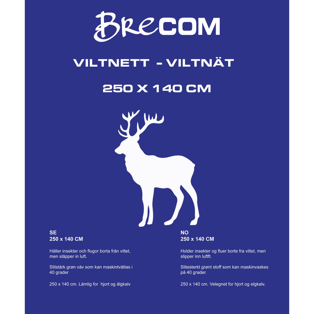 Brecom Viltnett Hjort/Elgkalv 140X250 cm