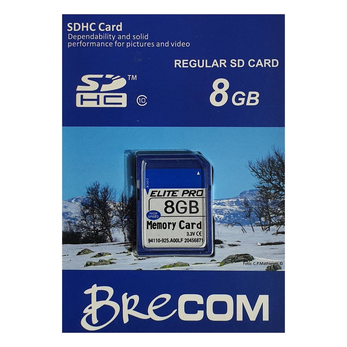 Minnekort Micro SD 8 GB U/adapter Brecom