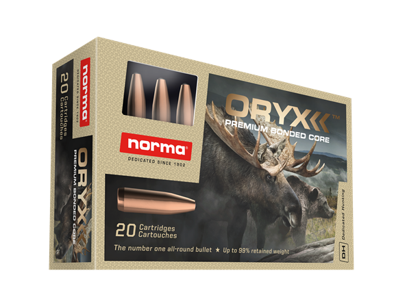 Norma Oryx 222 Rem 55gr / 3,6gStor ekspansjon og høy restvekt