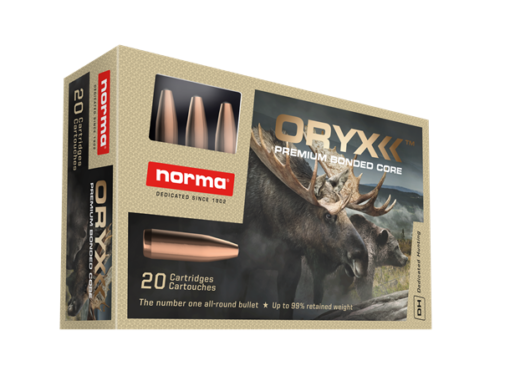 Norma Oryx 22-250 Rem 55gr / 3,6gStor ekspansjon og høy restvekt