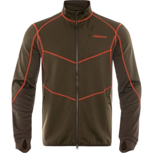 Härkila Scandinavian fleece jakke Willow green/Shadow brown L