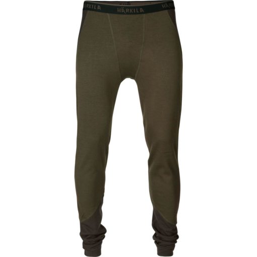 Härkila Base Warm long johns Willow green/Shadow brown L