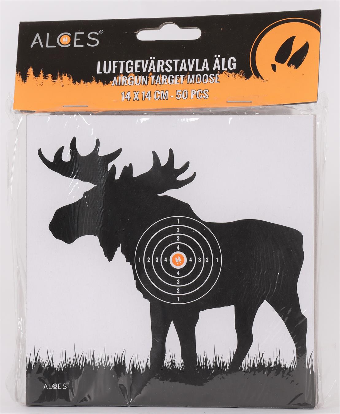 Alces Luftgevärstavlor 14x14 Älg