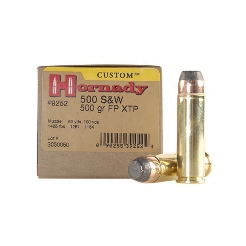 Hornady AMMO 500 S&W 500 GR FP XTP