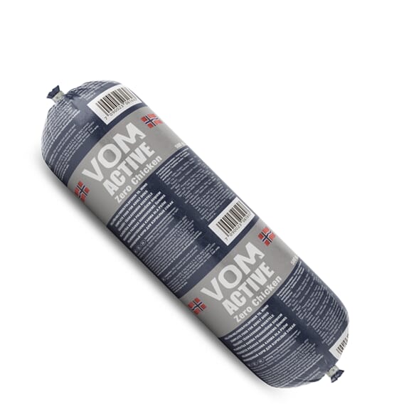 VOM Active fullfôr ZERO Chicken pølser 500gr