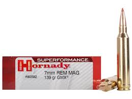 Hornady AMMO 7MM REM MAG 139 GR GMX SP