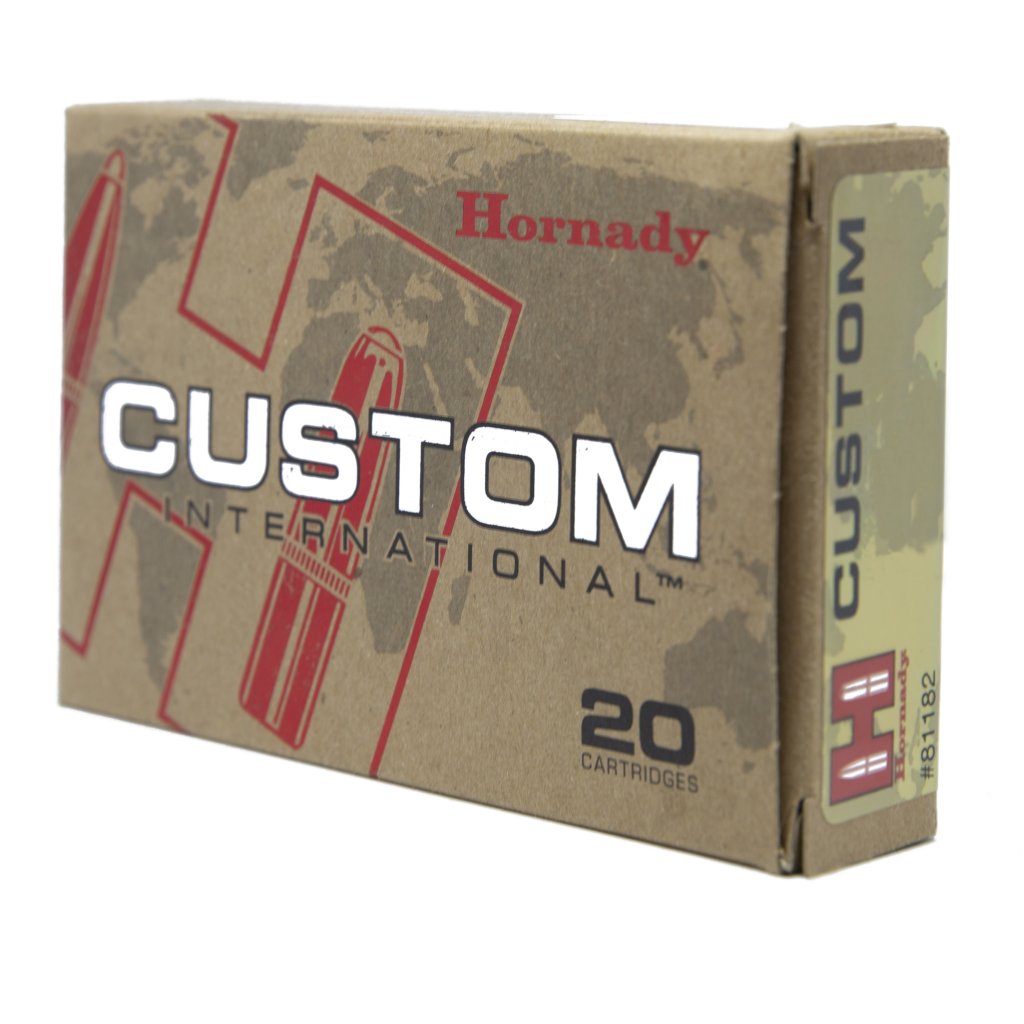 Hornady AMMO 6.5X55 160gr RN Custom International.