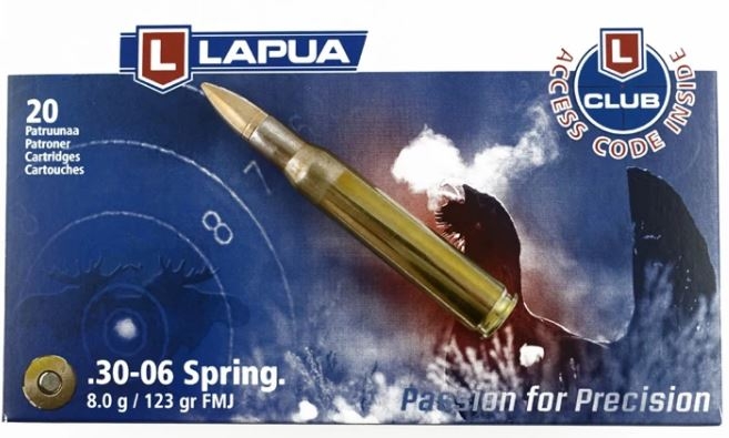 Lapua 30-06 8,0g / 123grs FMJ TRAINER