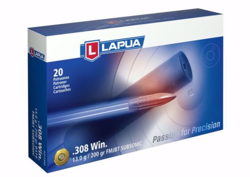 Lapua 308 Win 13,0g / 200grs Subsonic Fmj