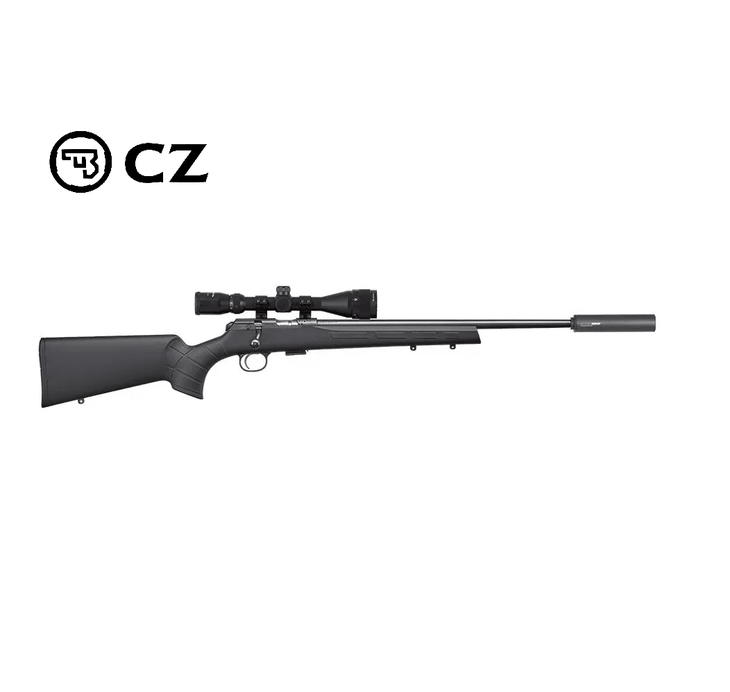 CZ 457 Synthetic 22 LR rifle.