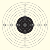 Sprint luftpistol skive