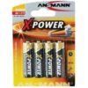X-Power Alkaline Battery AA / LR6 4 pcs. blister packaging