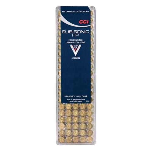 CCI 22 LR SUBSONIC 40GR.HP.