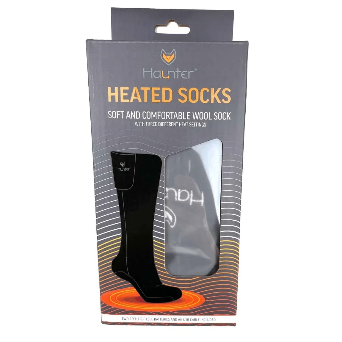 Haunter Varmesokker inkl. batteri XXL