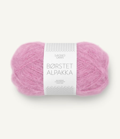 Børstet Alpakka Shocking Pink 4626