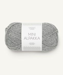 Mini Alpakka Gråmelert 1042