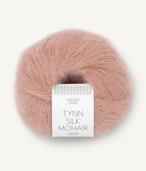 Tynn Silk Mohair Pudder Rosa 3511