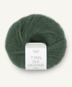 Tynn silk mohair Dyp Skoggrønn 8581