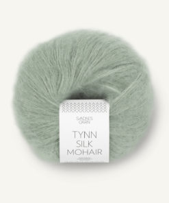 Tynn Silk Mohair Støvet Lys Grønn 8521