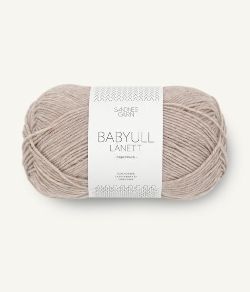 Babyull Lanett Gråbeige melert 2650