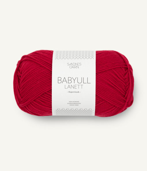 Babyull Lanett Rød 4128