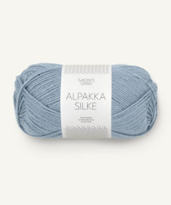 Alpakka Silke Støvet Blå 6041