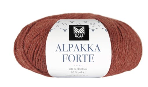 Alpakka Forte - Varm terracotta melert 703