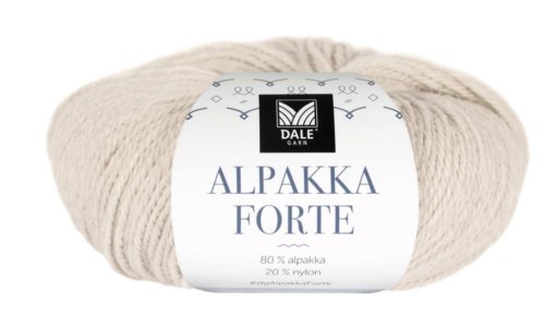 Alpakka Forte - Lattebeige melert 701