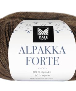 Alpakka Forte - Varm brun melert 709