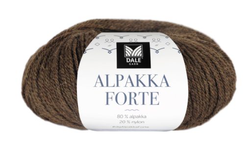 Alpakka Forte - Varm brun melert 709