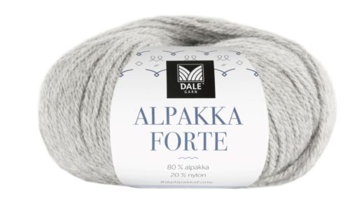 Alpakka Forte - Lys grå melert 716