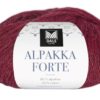 Alpakka Forte - Karminrød melert 724