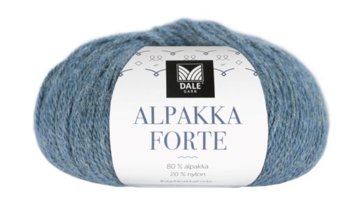 Alpakka Forte - Lys denim melert 714