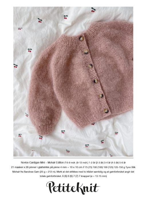 PetiteKnit Novice Cardigan Mini/ Mohair Edition