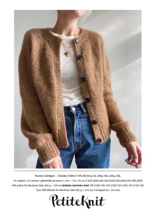 PetiteKnit Novice Cardigan- Chunky Edition