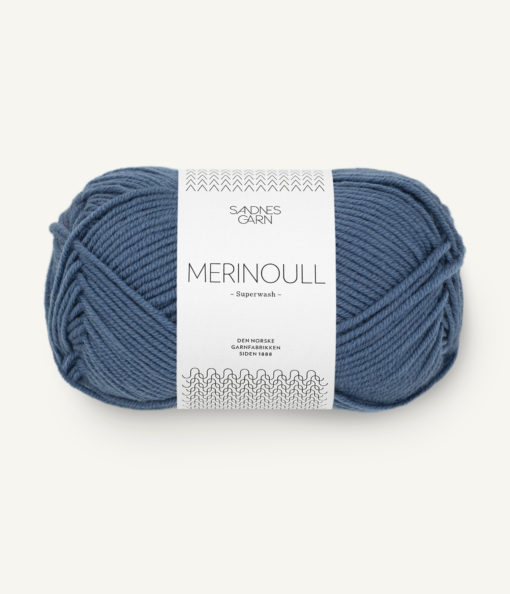 Merinoull Jeansblå 6052