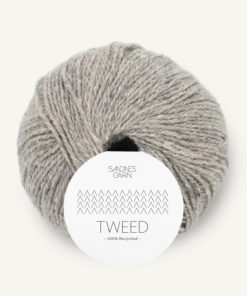 Tweed Lys Grå 80% ull/20% Kashmir 1085
