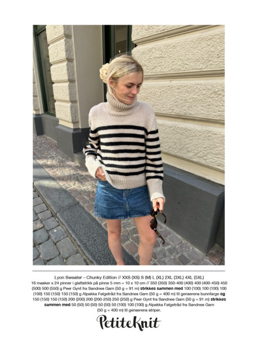 PetiteKnit Lyon Sweater- chunky edition