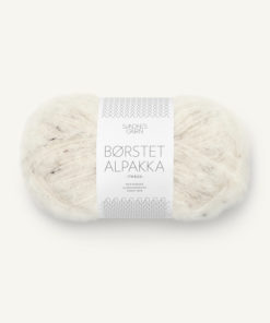 Børstet Alpakka Natur Tweed 2523