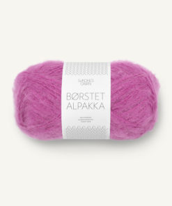 Børstet Alpakka Magenta 4628