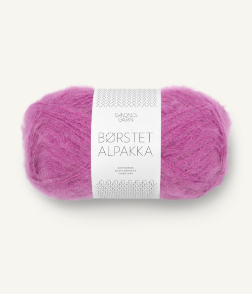 Børstet Alpakka Magenta 4628