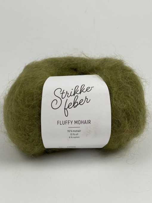 Fluffy Mohair Oliven FM009