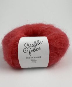 Fluffy Mohair Coral red FM101