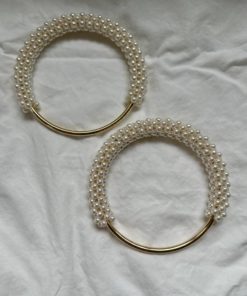Perlehåndtak hvit